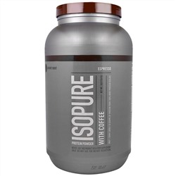 Isopure, Белковый порошок с кофе, эспрессо, 3 фунта (1361 г)