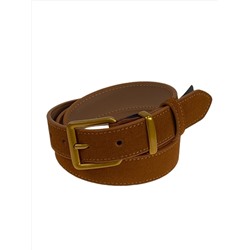 Ремень женский из натуральной кожи, цвет коричневый