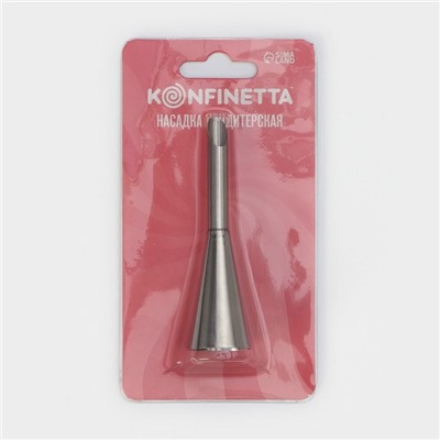 Насадка кондитерская для начинки KONFINETTA «Эклер», d=2.4 см, выход d=1.4 см, нержавеющая сталь