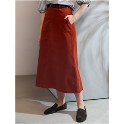 Юбка  из эластичного микро-вельвета
