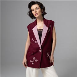 Жилет с акцентной вышивкой, Карьерный взлет (эксклюзив)