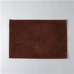 Коврик для дома Доляна «Букли», 40×60 см, коричневый
