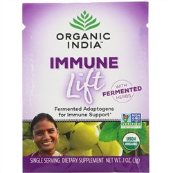 Organic India, Immune Lift, Fermented Adaptogens, 15 Packs, 0.1 oz (3 g) Each