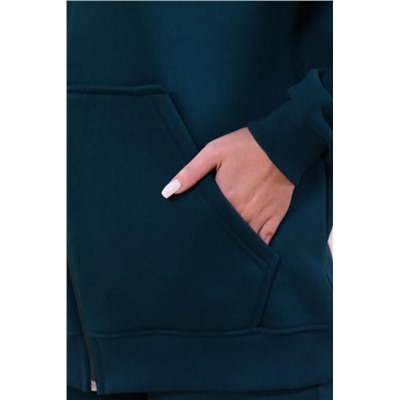 688 Костюм с начесом ZIP (Изумрудный)