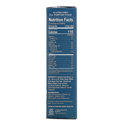 King Arthur Flour, Безглютеновая универсальная мука, 24 унций (680 г)