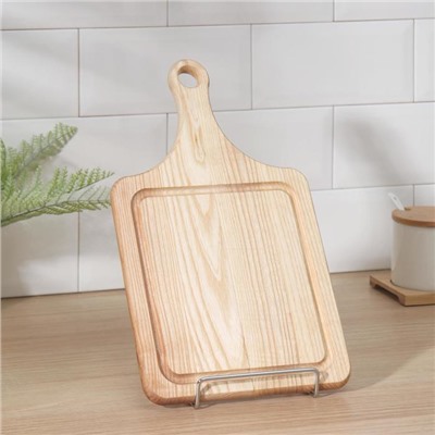 Подставка для крышек и разделочных досок Доляна, 14×11×17 см, хромированная