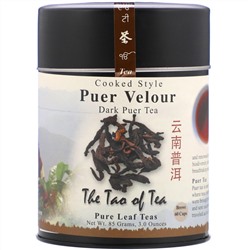 The Tao of Tea, Cooked Style Puer Velour, Dark Puer Tea, 3 oz (85 g)