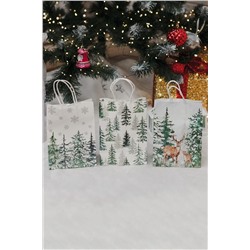 Набор крафт-пакетов подарочных новогодних 3 шт НАТАЛИ, 1218138