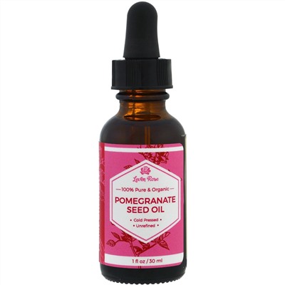 Leven Rose, 100% чистое масло из семян граната органического происхождения, 30 мл (1 унция)