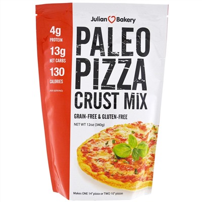 Julian Bakery, Палео Смесь Для теста для пиццы, 12 унций (340 г)
