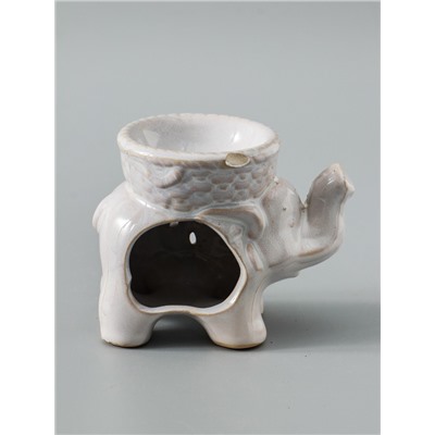 УЦЕНКА Аромалампа керамика "Слоненок" глянец МИКС 9х9,5х6 см