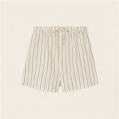 Шорты домашние женские SL HOME Linen, белые, размер S