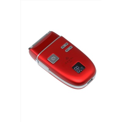 Dewal Шейвер для проработки контуров и бороды / Blade Red 03-417, красный KRISTALLER, 1127112