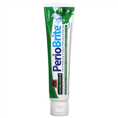 Nature's Answer, Periobrite, зубная паста для природного отбеливания, свежая мята, 113,4 г