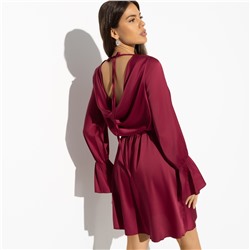 Платье с открытой спинкой, Люксовый выход (extra, с поясом)