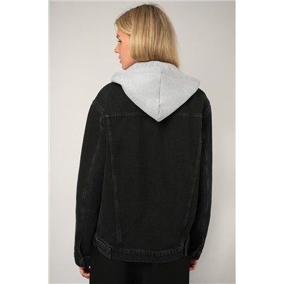 Женская джинсовая куртка с капюшоном Happyfox