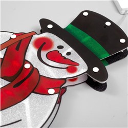 Светодиодная фигура «Снеговик» 23×43 см, пластик, 220 В, свечение мульти (RG/RB)