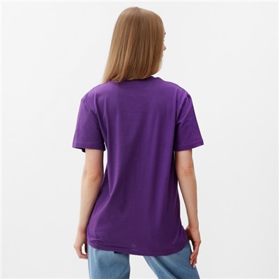 Футболка женская ATA collection, фиолетовая, размер 44