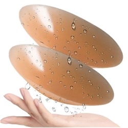 Силиконовые накладки на соски многоразовые наклейки на грудь 7,5см, 2шт