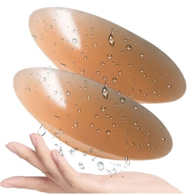 Силиконовые накладки на соски многоразовые наклейки на грудь 7,5см, 2шт