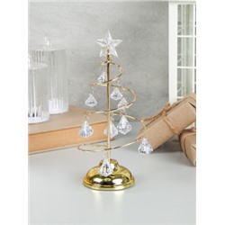 Новогоднее украшение Елка 19 см золото / NG-01/1 /уп 96/Новый год