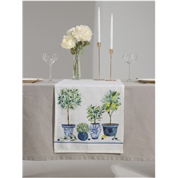 Дорожка на стол Этель Olives 40×149 см, 100% хлопок, репс 220 г/м², белая