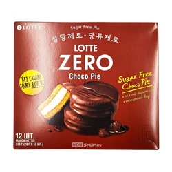 Пирожные Чокопай Зеро без сахара Choco Pie Zero Lotte, 336 г (28 г х 12 шт.)