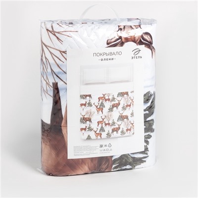 Покрывало «Этель» 2 сп Олени, 180×210 см
