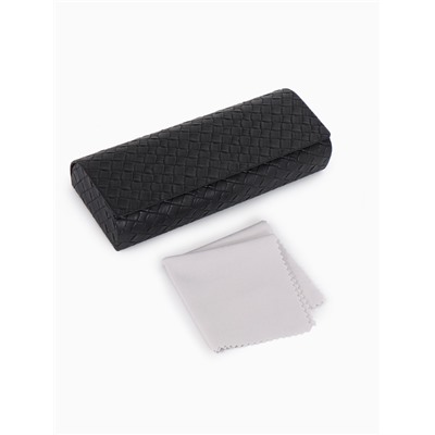 Футляр для очков на магните, размер 15.5×6×3 см, чёрный