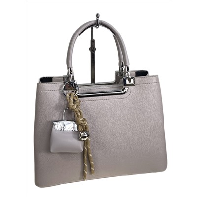Женская сумка из искусственной кожи, цвет светло серый