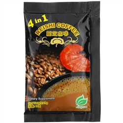 Longreen, 4 in 1 Reishi Coffee, 10 саше, каждое весом 18 г