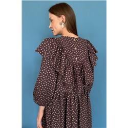 Платье женское  STREET074/04/Вишневый, белый