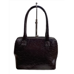 Женская сумка из натуральной кожи, цвет шоколад