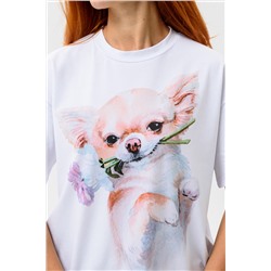 8511 Футболка женская оверсайз