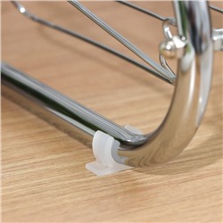 Сушилка для посуды Доляна «Стойка», S-образная, 40×23.5×34 см, хромированная