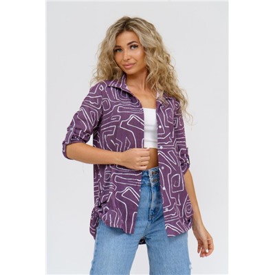 Рубашка 36768 (Бордовый)