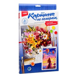 Картина по номерам на картоне 20*28,5 см "Провожая мечту"
