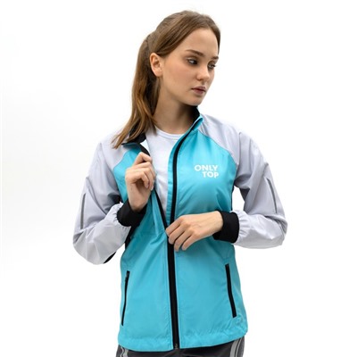 Ветровка ONLYTOP, серая, размер 48