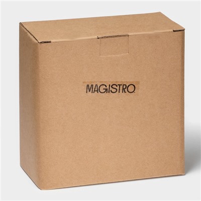 Чайная пара Magistro Hypnose, кружка 230 мл, блюдце 15.5 см, фарфор
