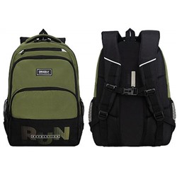 Рюкзак молодежный RU-530-6/3 черный - оливковый 32х45х23 см GRIZZLY
