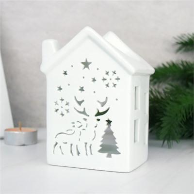 Аромалампа Домик 12 см новогодняя / 934 /уп 96/