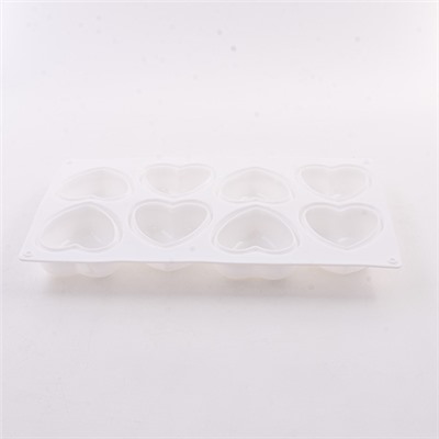 80326-286G Форма Сердце для выпечки кексов, пирожных, конфет, муссов силикон (х120).