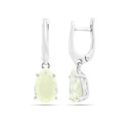 Серьги из серебра лунный камень, Ю-200М45