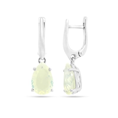 Серьги из серебра лунный камень, Ю-200М45