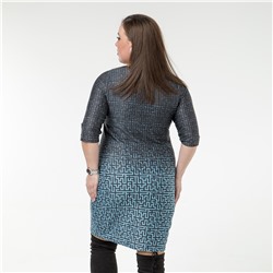 Платье, трикотаж, голубой