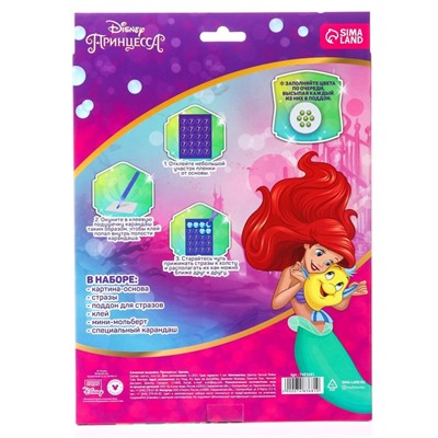 Алмазная мозаика с частичным заполнением для детей «Принцессы», 20×25 см
