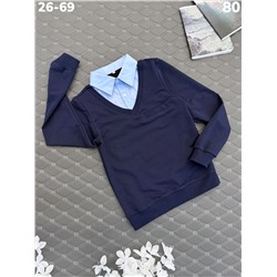 Джемпер 80 голубой