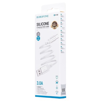Кабель USB - Type-C Borofone BX108 18W 100см 3A  (white)