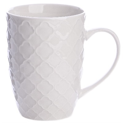 9-31352-1 Кружка 340мл с рельефом White LR (х36)