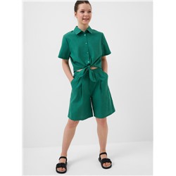 Комплект текстильный для девочек: рубашка, шорты